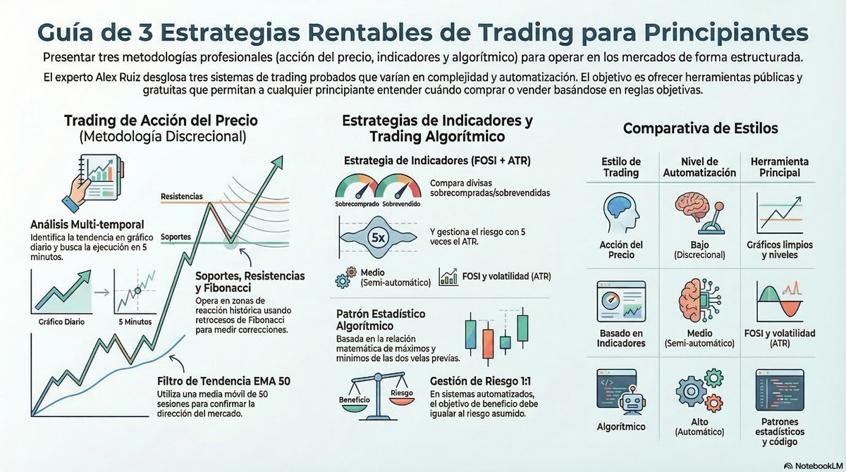 Deja de adivinar: 3 estrategias de trading profesionales para ganar dinero aunque seas un principiante. 📊
