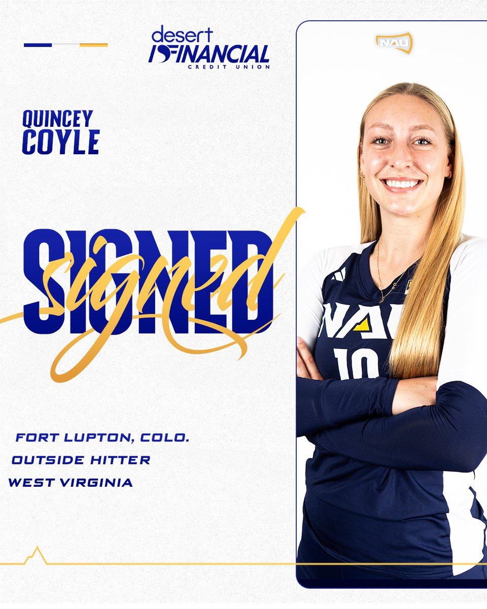 NAUVolleyball's tweet image. Welcome to the Lumberjack family, Quincey! 🪓

#RaiseTheFlag | #BigSkyVB