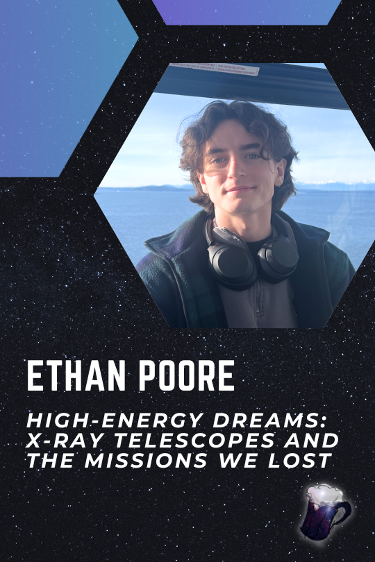 AoT_BCS's tweet photo. Let’s meet one of our AOT BCS speakers TONIGHT !!!🤩🤩🤩💫💫

Ethan Poore - High-Energy Dreams: X-Ray Telescopes and the Missions We Lost

Ethan earned his BS in Physics from Western Kentucky University (WKU) with a minor in Astronomy and Mathematics. 
1/2 https://t.co/cUPNTcmd7y