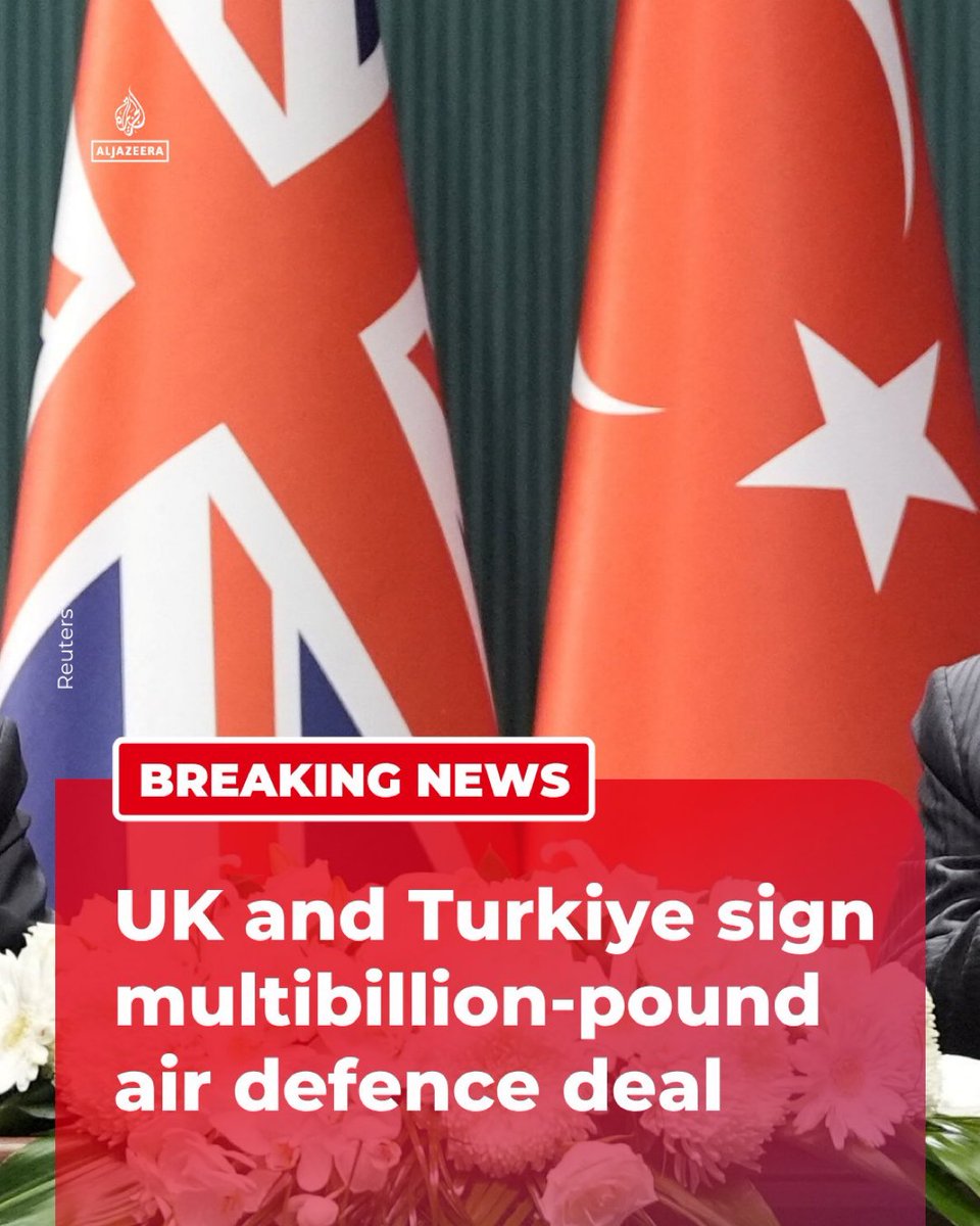blockchainekono's tweet photo. SON DAKİKA: 
Birleşik Krallık ve Türkiye, geçen yıl imzalanan 8 milyar £ ($10.73 milyar) Typhoon savaş uçağı anlaşması kapsamında, milyar poundluk yeni bir eğitim ve destek sözleşmesi imzaladı. https://t.co/7CbLqQkB3g