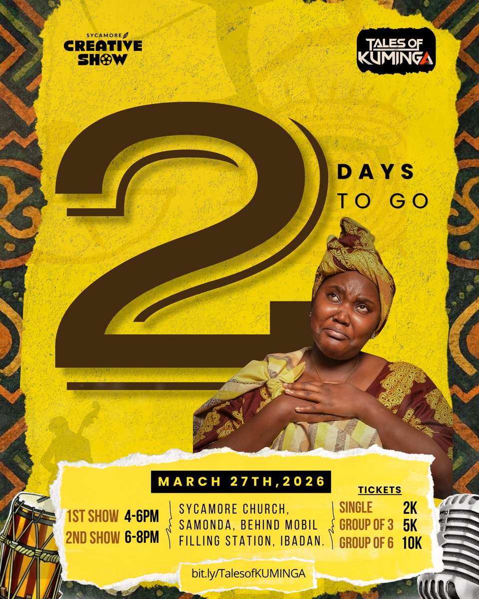SycamoreCreativ's tweet photo. 2 days to Kuminga.

If you’re coming, this is the time.
Get Tickets: https://t.co/UXWpncwgwS https://t.co/AtZ8ttnsMU