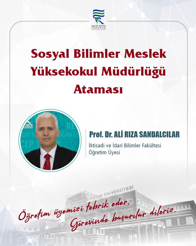 Recep Tayyip Erdoğan Üniversitesi tweet media