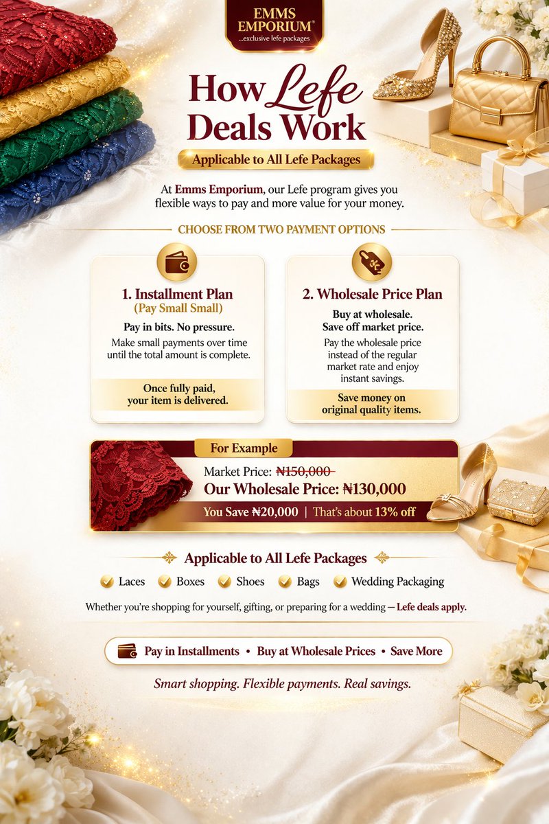 Perfect lefe deals for you with <a href="/Emms_emporium/">Emms_Emporium</a> 
Pay in installment and wholesale deal options.

You can’t get this offer anywhere!