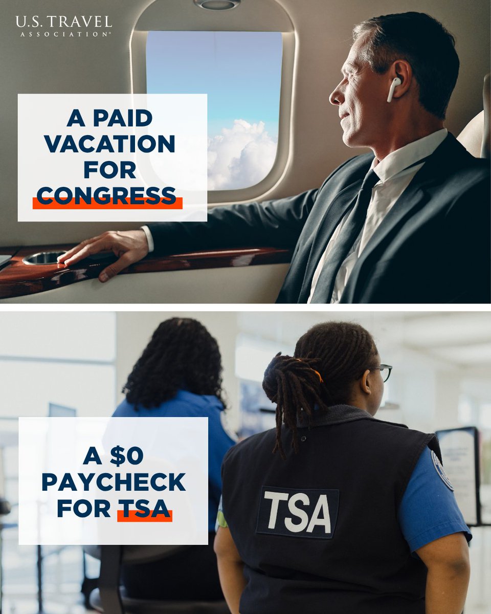 Our message to Congress: Do not board that flight, pack that bag or clear that schedule until TSA officers have been paid. 

Walking away from that responsibility is not a recess; it’s a dereliction of duty.