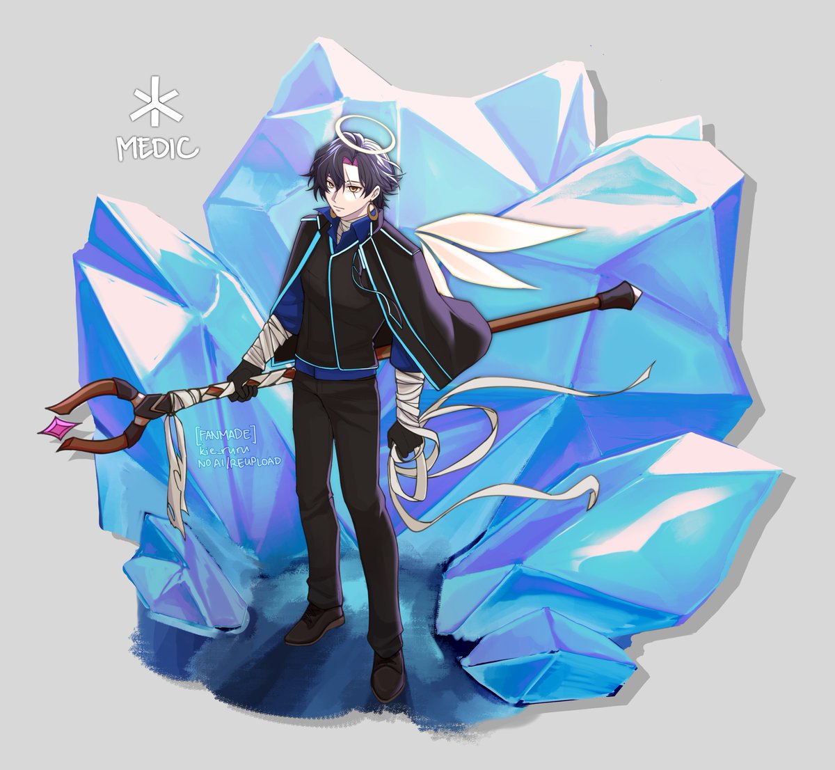 arknights character splash art... thinking emoji... 
#zalillust