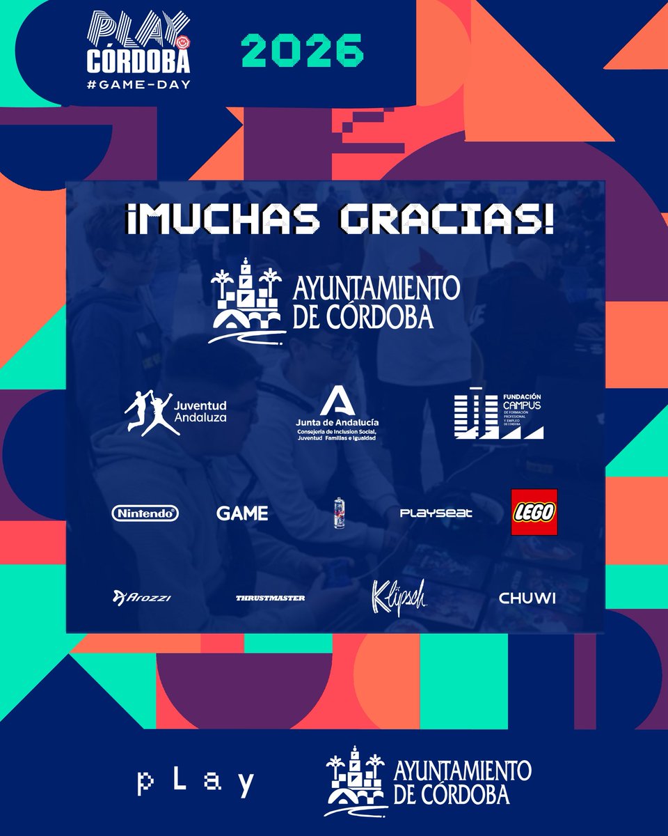 playgenpro's tweet photo. Gracias, Córdoba! 💚

#GameDay ha sido increíble. Comunidad de 10 🙌

Gracias a @ayuncordoba_es , Campus Córdoba, @AndaluciaJunta y @IAJuventud 

🫶🏻 @NintendoES @redbullESP @VideojuegosGAME @PlayseatGlobal @LEGO_Group @ChuwiSpain 

👀 Nos vemos en noviembre
🟢 28–29 NOV https://t.co/ZeiJFt7gDy
