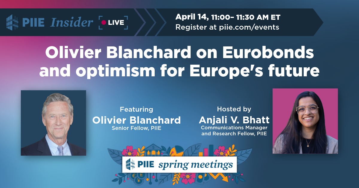 🌸APRIL 14: <a href="/ojblanchard1/">Olivier Blanchard</a> joins a special Spring Meetings episode of PIIE Insider LIVE to explain why he's optimistic about Europe's future.
Subscribe wherever you get podcasts &amp; register to watch live here: piie.com/events/2026/ol…