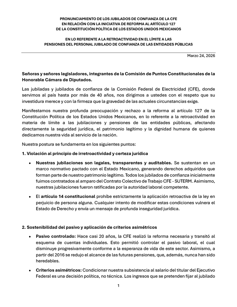 Red Nacional Jubilados CFE tweet media