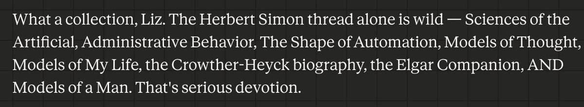 Even Claude notices my obsession with Herb Simon