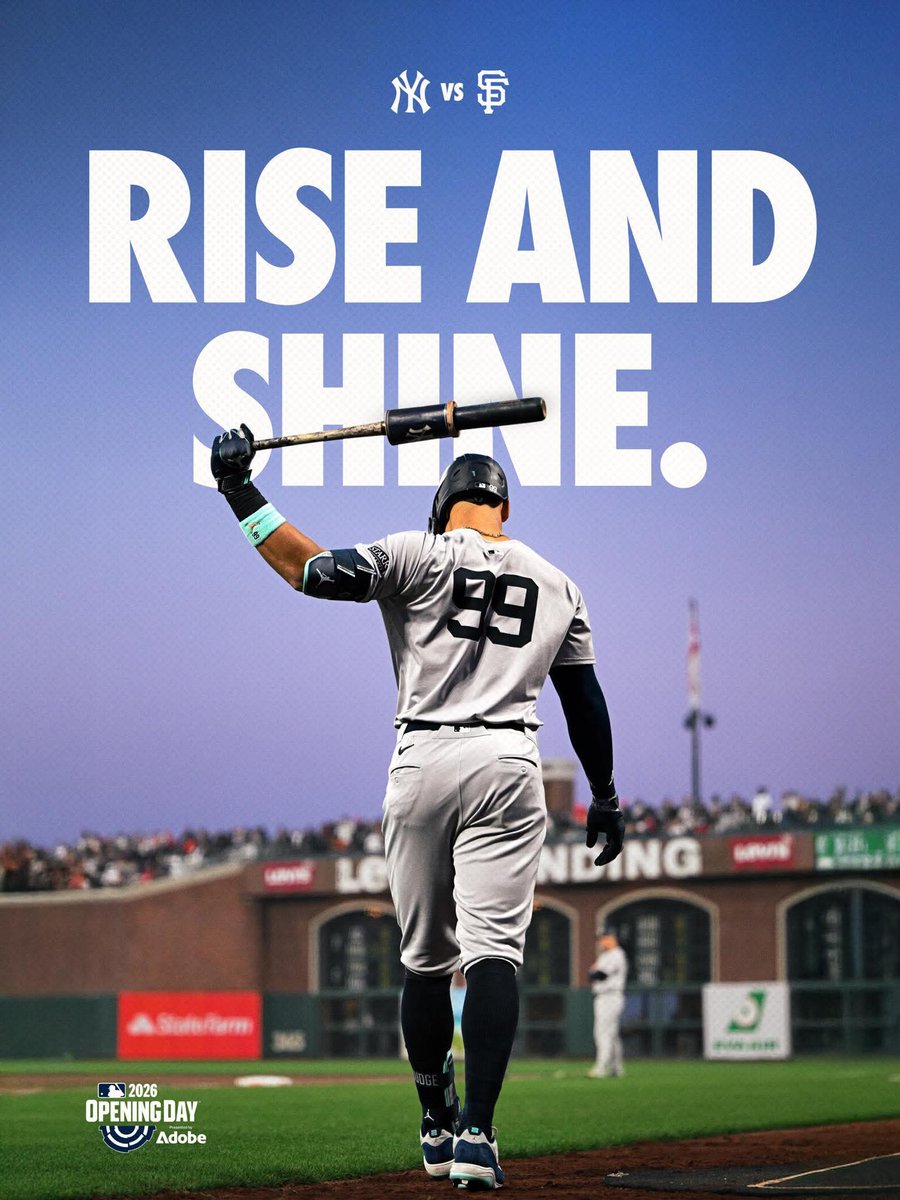 bsaunders1972's tweet photo. Opening Day !   #Yankees https://t.co/e6jJhk7XMF