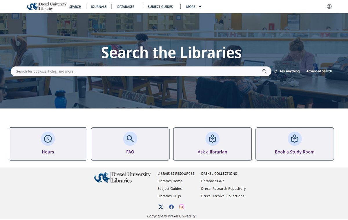 Drexel Libraries tweet media