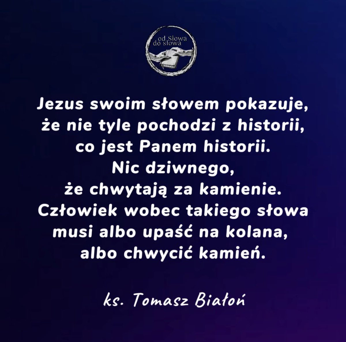 ks. Tomasz Białoń tweet media