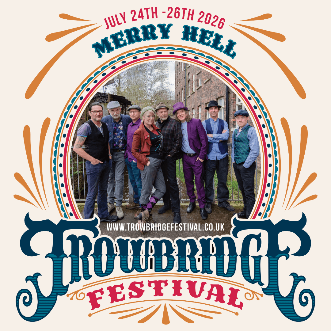 Trowbridgefesti's tweet photo. 🌟 Merry Hell live at Trowbridge Festival 2026!
Catch the award-winning folk-rock favourites on Sunday 26th July 🎶 
Uplifting, high-energy &amp; full of heart — the perfect festival finale 💛
On sale now!
#TrowbridgeFestival #FolkRock #LiveMusic @MerryHell_band https://t.co/rSBYbJgbug