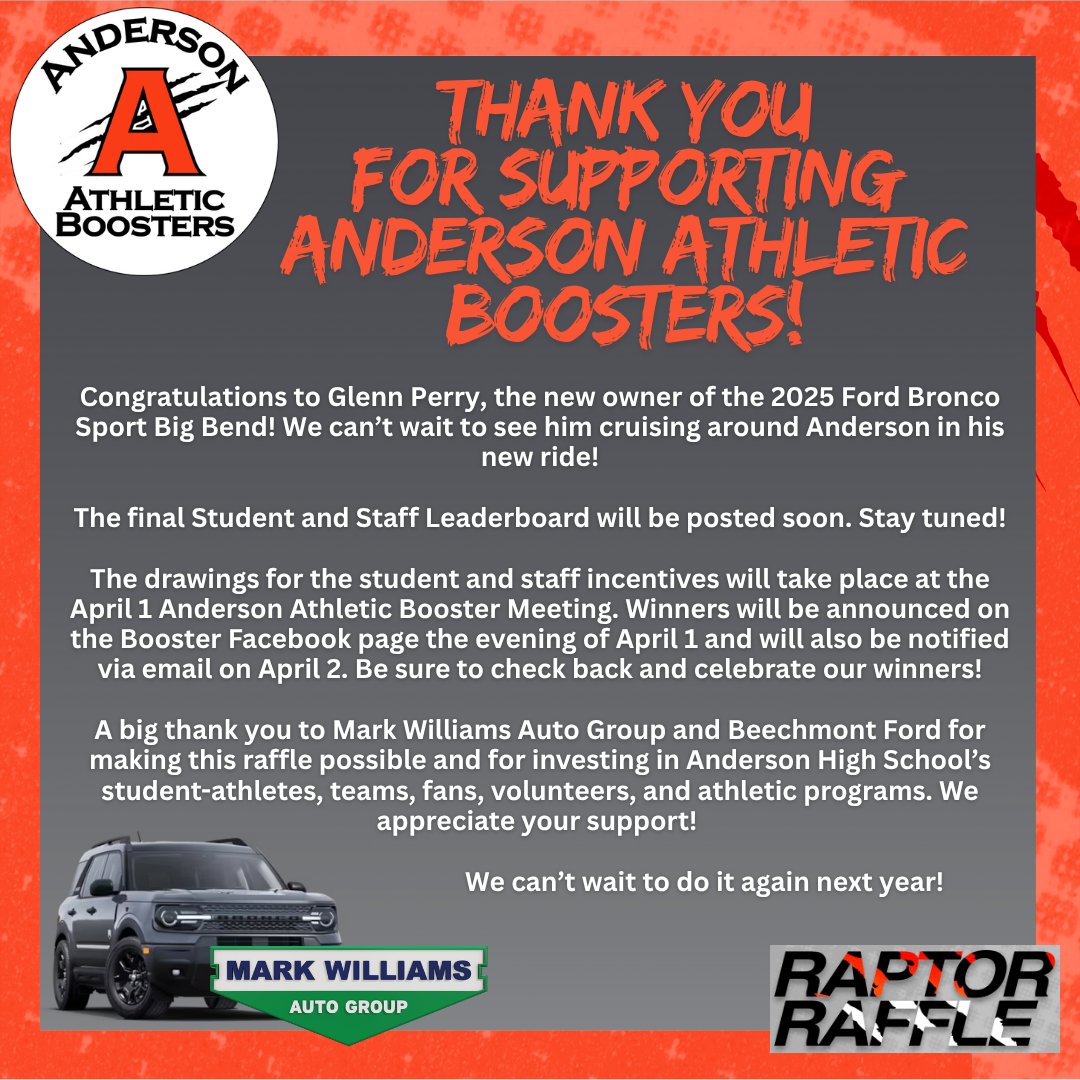 Anderson Athletic Boosters tweet media