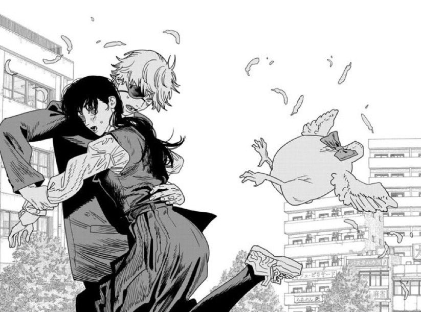 iisthisdesiire's tweet photo. like the scene of Denji grabbing Asa to Asa continuing happily playing with her classmates reminded me of this scene https://t.co/GprpAnptGw