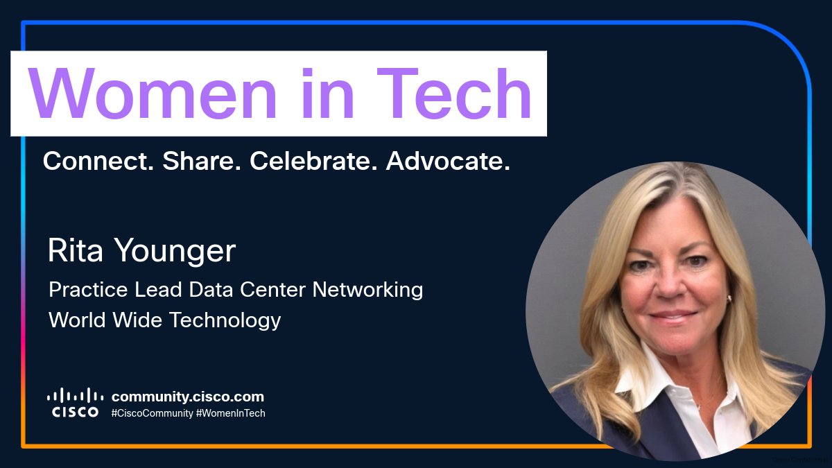 "The tech world is big enough for all of us. And it's better when we show up boldly." 💜 
Discover Rita's legacy journey and what 3 decades in tech has taught her: cs.co/6018B6bG2j

🌟 #CiscoCommunity #WomenInTech: cs.co/60490Ty4L

#IWD2026 #GiveToGain
<a href="/wwt_inc/">World Wide Technology</a>