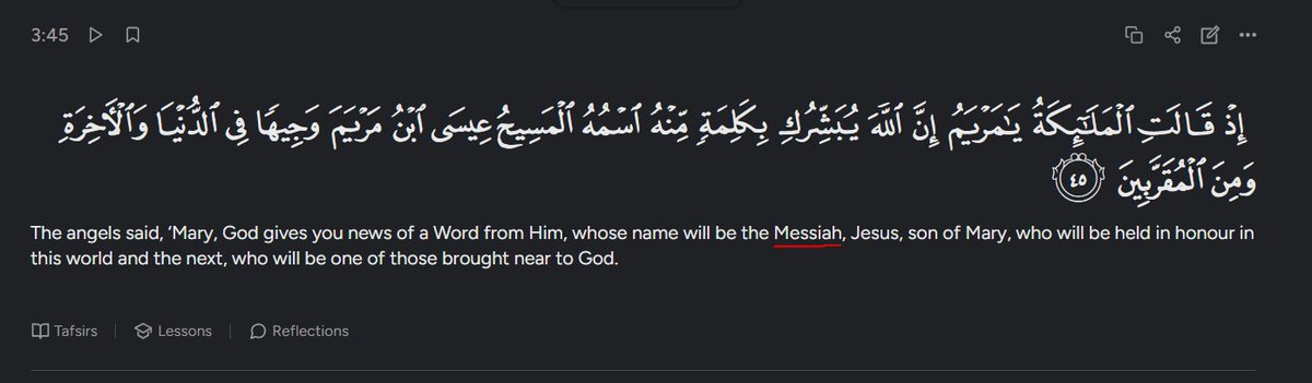 AzlanTdh's tweet photo. @mrdixienormouss @jakeshieldsajj @Selkis_2028 jesus is the messiah in islam https://t.co/RIEUhZrM7D