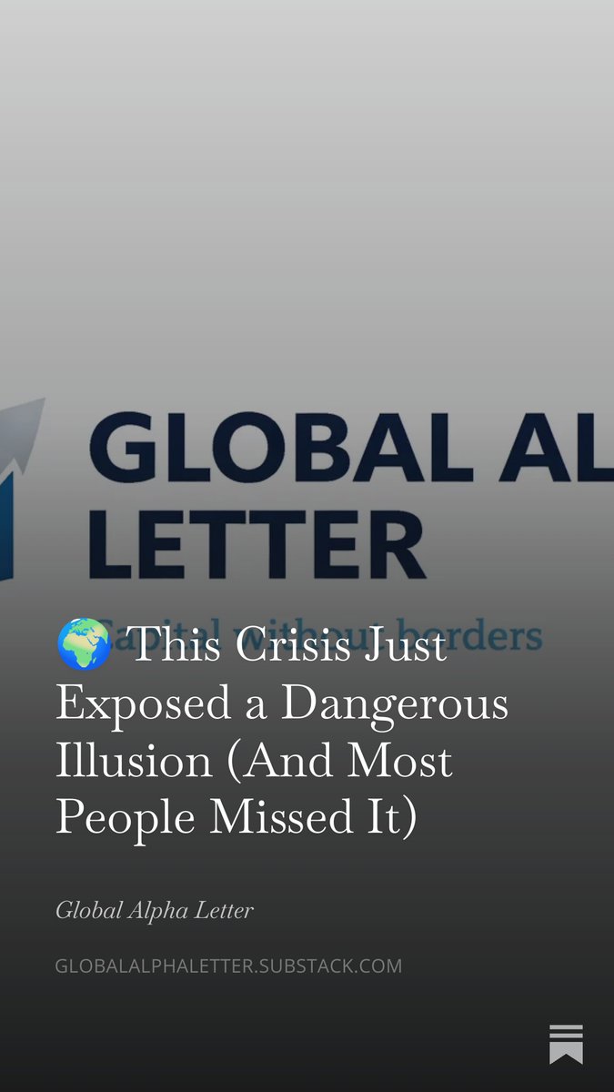 Most people didn’t escape the system.
They just moved to another version of it.
Now the illusion is breaking.

Optionality > Optimization.

#Geopolitics #ExpatLife #Wealth