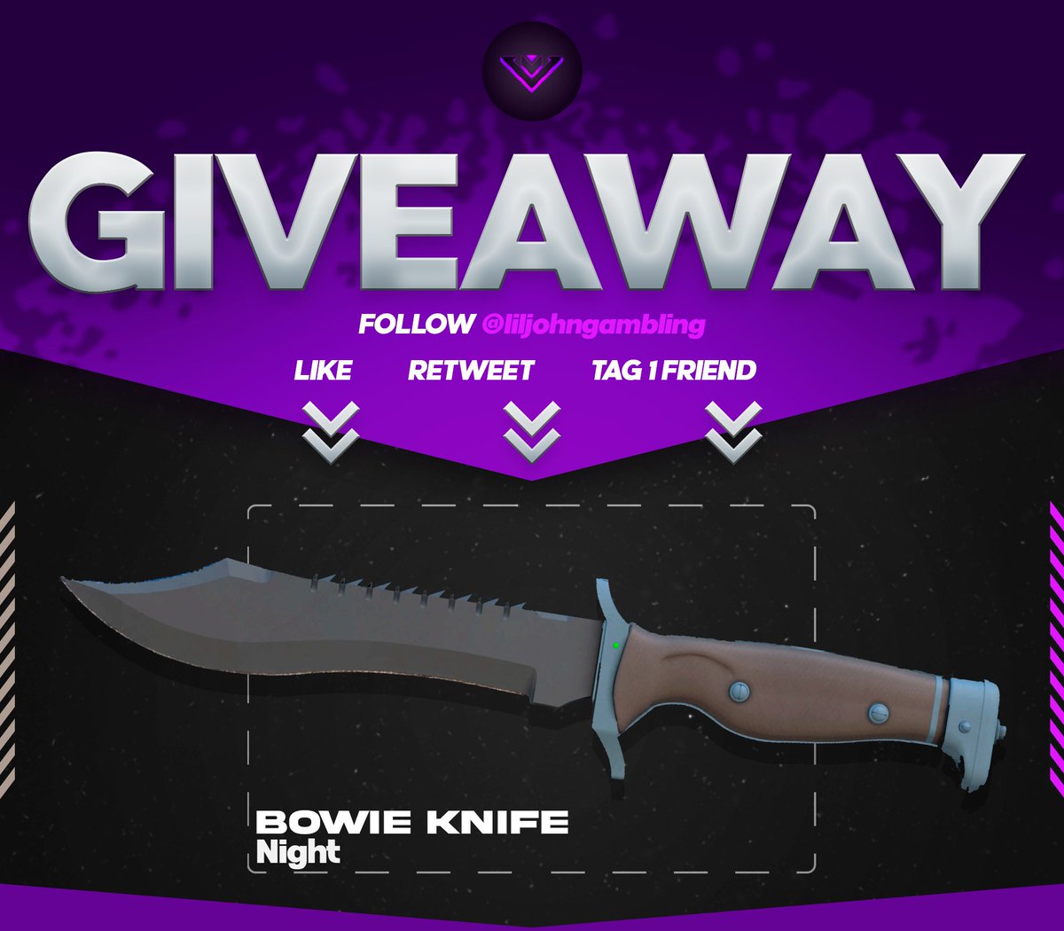 Spamming ONLY HIGH RISK Cases... (INSANE)

We just did something insane. Giving away a [Bowie Knife Night] to one of you who can find the secret! 🎁

How to enter:
1⃣Follow <a href="/LilJohnGambling/">JohnCS</a> &amp; RT
2⃣Watch the new video to find the HIDDEN QUESTION (it requires a personal answer!)
