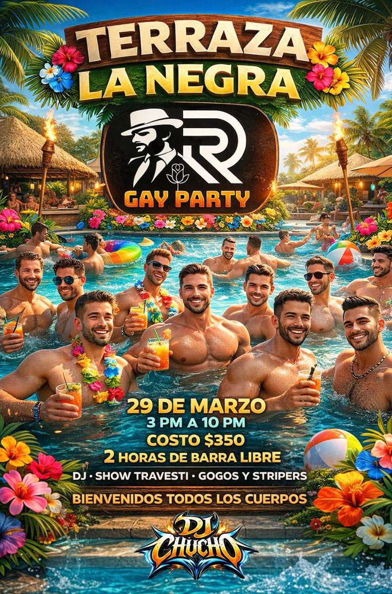 Gay party tweet media