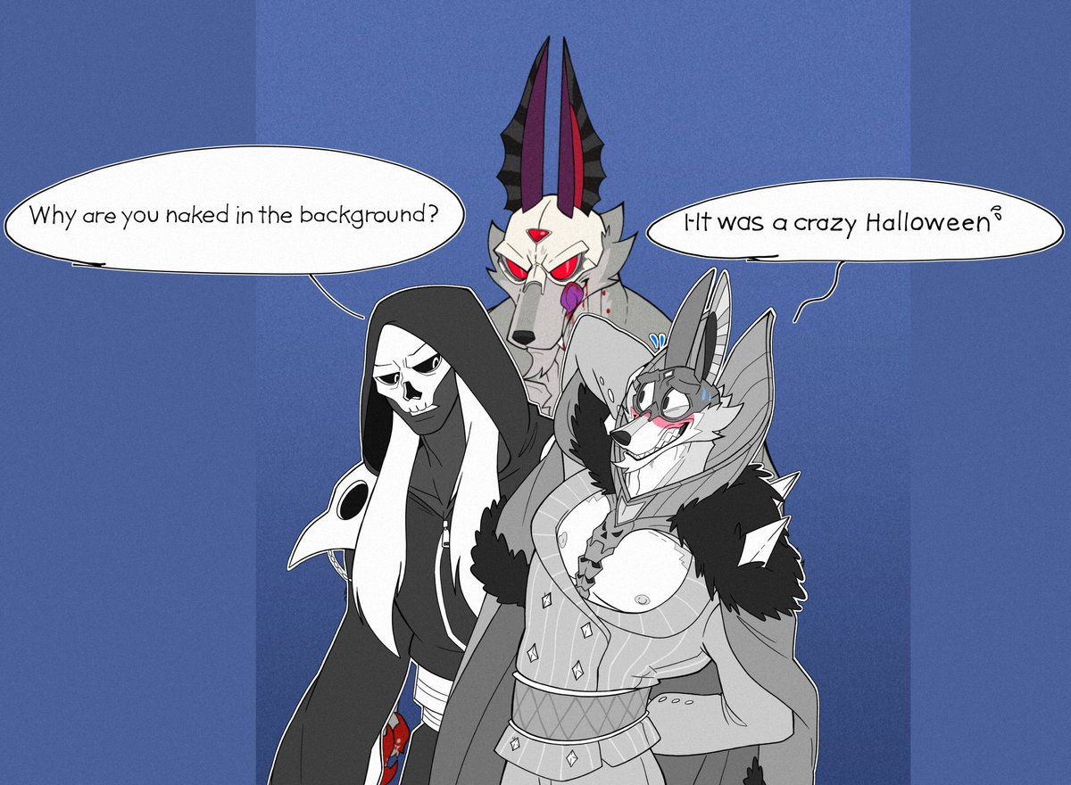 RafaCR_28's tweet image. i-it was a crazy Halloween 🦇🐺💦
picture: ko-fi.com/rafa_cr
#furry #dislyte