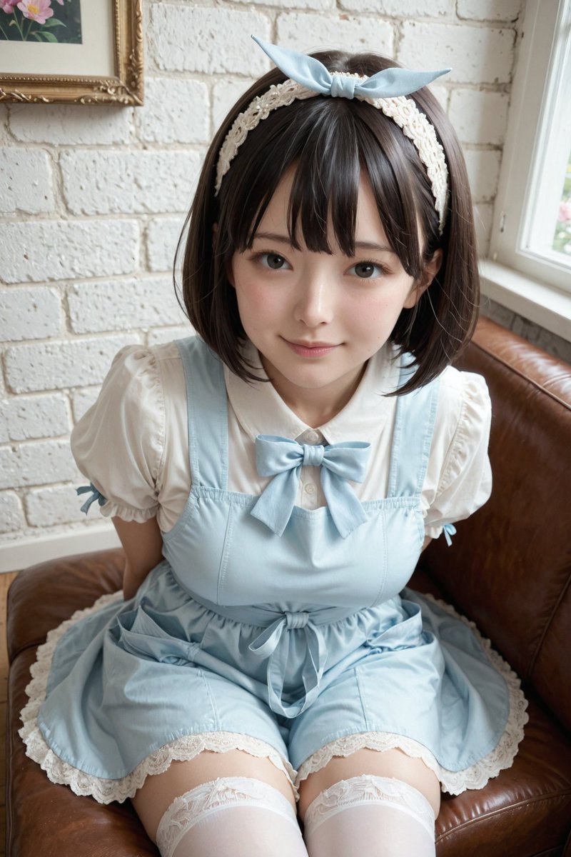 ai_pitapitapa's tweet photo. おはよう☀
今日は「カチューシャの唄の日」🎶
キミに喜んでほしくて、水色のエプロンドレスとカチューシャを合わせてみたよ✨️
…似��ってるかな？
今日も1日、笑顔で頑張ろうね💕 https://t.co/NDtJSrBAj5
