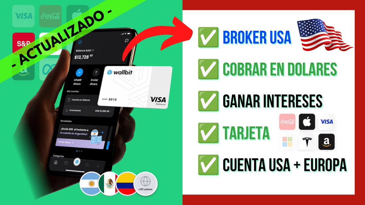 TradingEveryone's tweet image. 🤔 El Mejor BROKER Regulado en USA para Latinos❓ ➕ TARJETA 💳 ➕ INTERESES en USD ➕ Cuenta Bancaria 🏦
.
youtu.be/x7cxPvk-FCw
. 
#wallbit #broker #acciones #etf #sipc #tarjeta #cuentabancaria #usdt