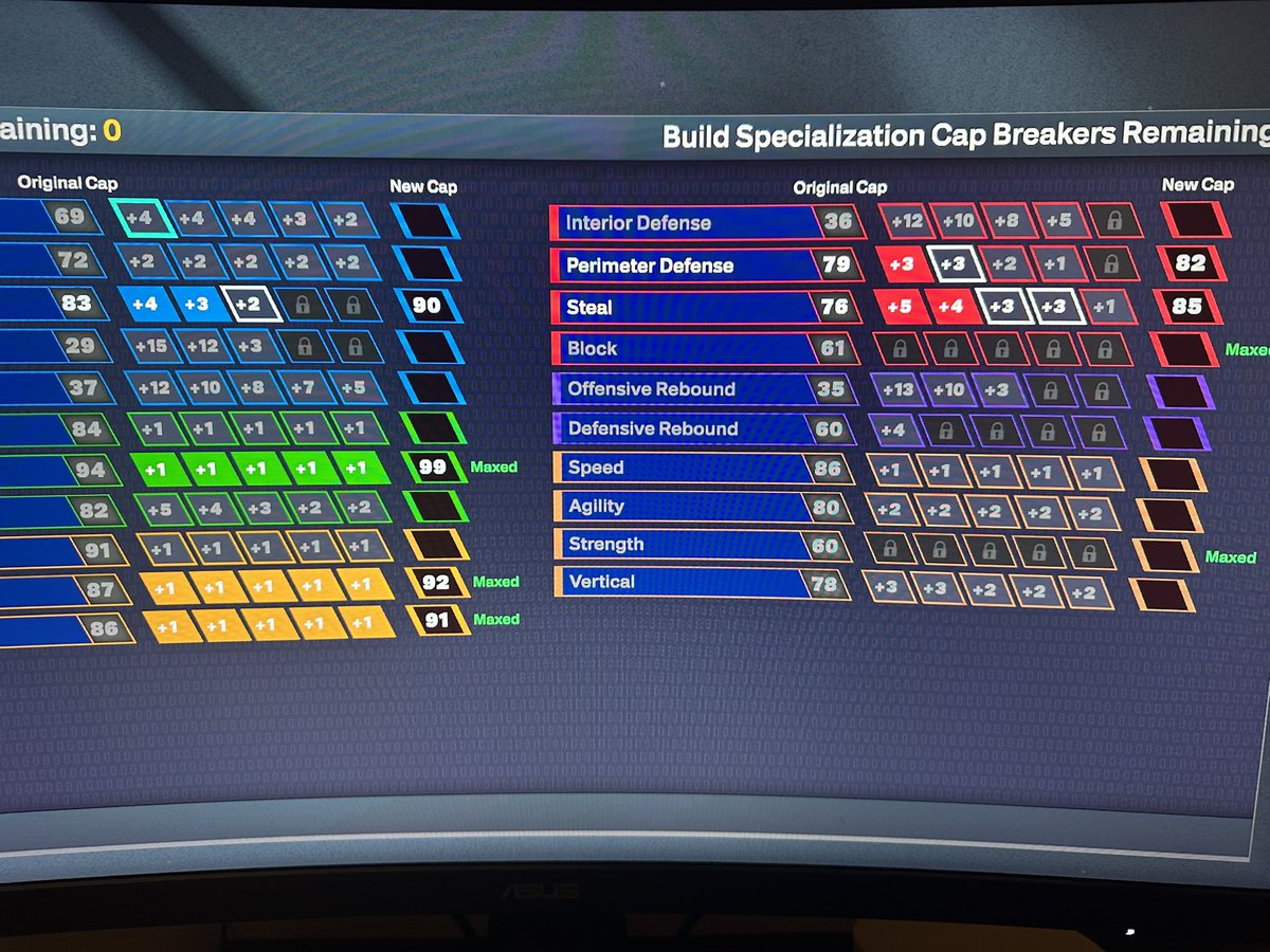 2K_Grinders_Inc's tweet image. My End-Game 6’4 Comp PG Build. 
99 3 - 92 BH - 91 SWB - 91 PA - 90 DD
*Eventually 91 Steal, 85 MR, &amp;amp; 85 Perim*
#NBA2K26 #2KCommunity #2KComp 

How we feeling -  Reply 🔥 or 🗑️