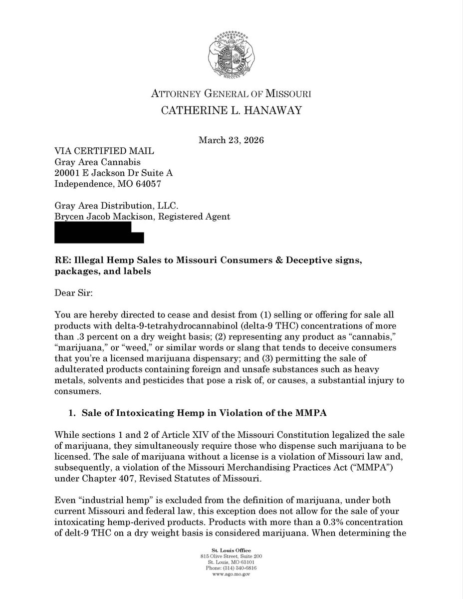 Attorney General Catherine L. Hanaway tweet media