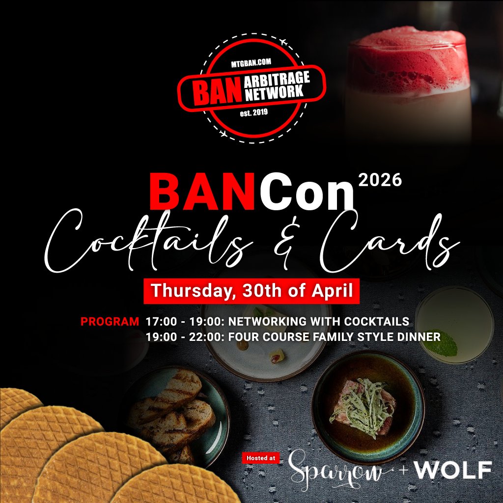 MTG_BAN's tweet photo. We are hosting #BANCon this year at Las Vegas, all the details in our Discord & link to sign-up! https://t.co/GbvzbLrCS5