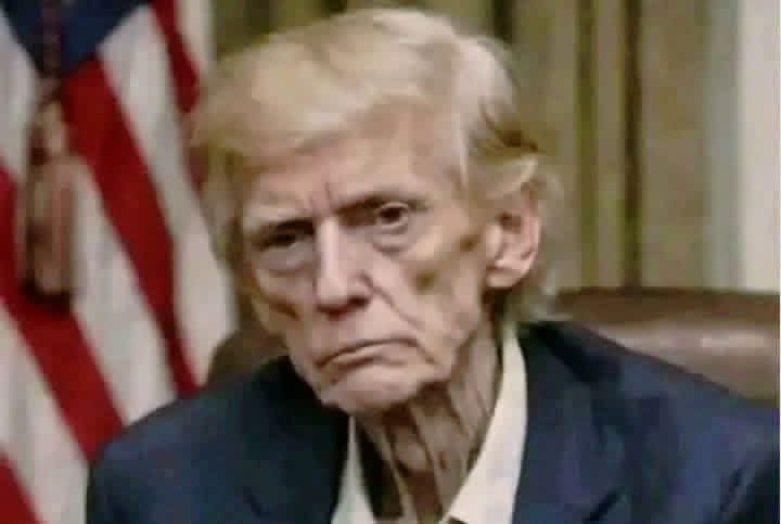 Emelia8z0's tweet photo. Trump after one month https://t.co/7LMhRUSU6K