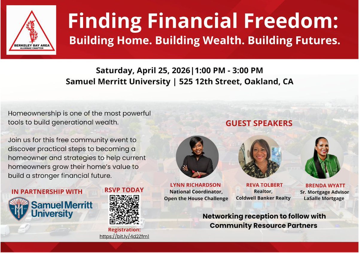 April is Financial Health Awareness Month! Take the next steps in building generational wealth by attending Finding Financial Freedom: Building Home. Building Wealth. Building Futures. Register for this free event bit.ly/4d2Zfm. #FindingFinancialFreedom #Homeownership