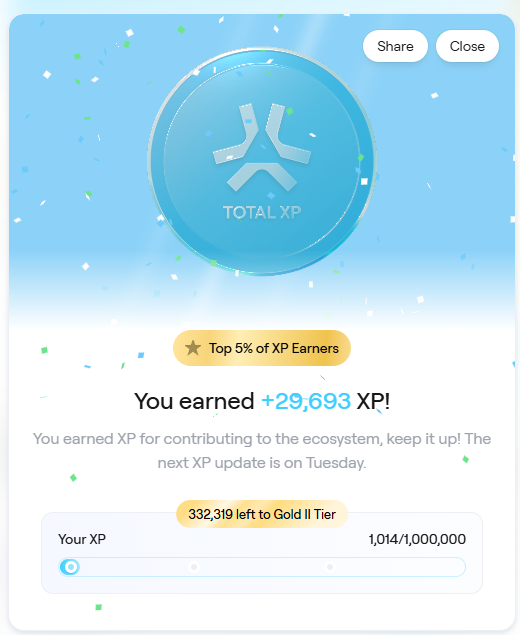 Semana brutal en <a href="/AbstractChain/">Abstract</a> , he conseguido subir a Oro sacando mi maximo de XP 30K.

MUY TOP.
Gracias a <a href="/rowscripto/">Rowzy</a> por la info tan buena que comparte, gracias a él ya puedo hacer streaming en Abstract (COMINGSOON)