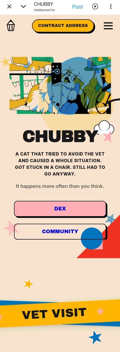 cwinner1000's tweet photo. $Chubby's website is up: https://t.co/9rdoIZlO19

Good work @chubbycatonsol. 

$Chubby CA: E3aQm8FRieymRsu1WMsTCHUVN3UkeSeZpB91hKmLjdqM https://t.co/AhFnoaHQDW