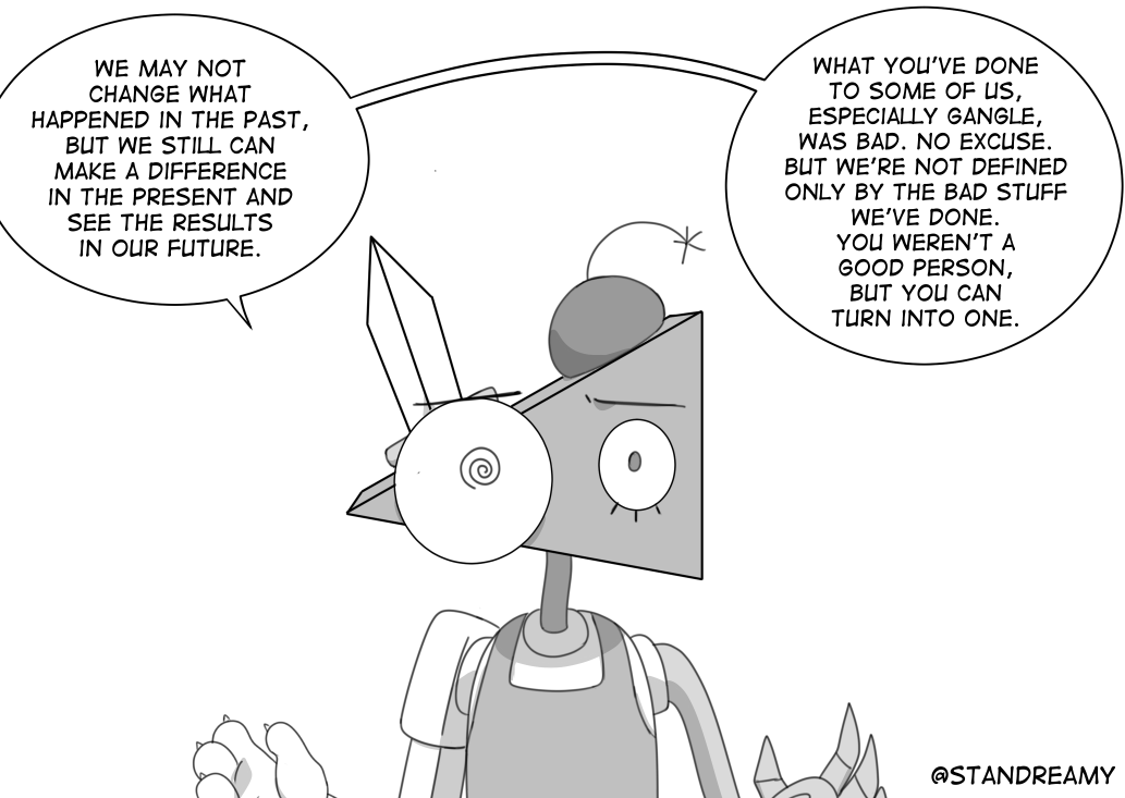 Standreamy's tweet photo. The only one who still hates him, is himself.

#funnybunny #tadc #tadcfanart

33/? https://t.co/HsFRpSAwcn
