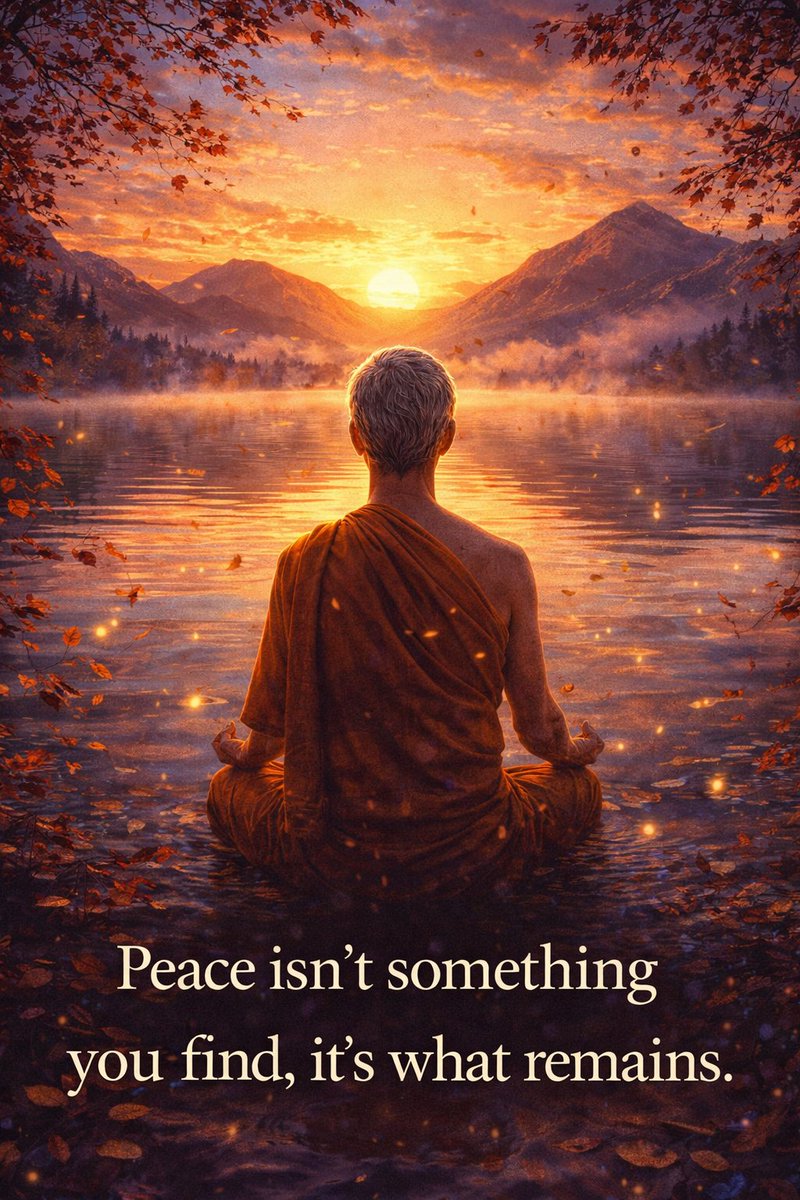 Peace isn’t something you find, it’s what remains.

People search for peace like it’s hidden somewhere else, but peace is what’s left when the noise settles. It’s not something you create, it’s something that becomes obvious when you stop adding tension, resistance, and constant