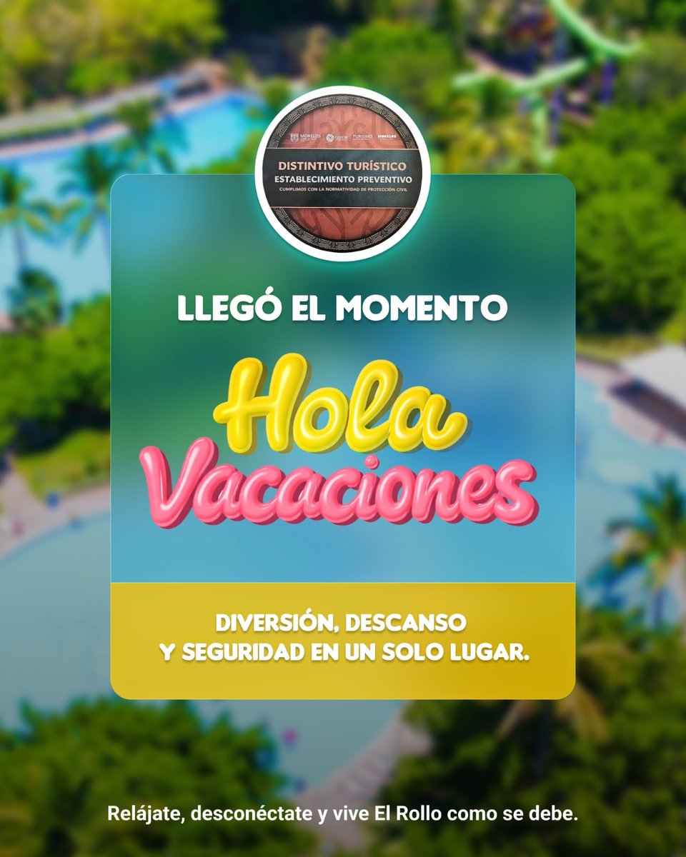 ELROLLOMORELOS's tweet photo. ¡Llegó el momento! 😎
Esta Semana Santa viene con todo. 🌴
Prepárate para días de diversión, descanso y experiencias increíbles. ☀️💦
Esto apenas empieza… lo mejor está por venir. 
#morelos #diversiónsegura #elrollo https://t.co/nI0SgAB6Ka