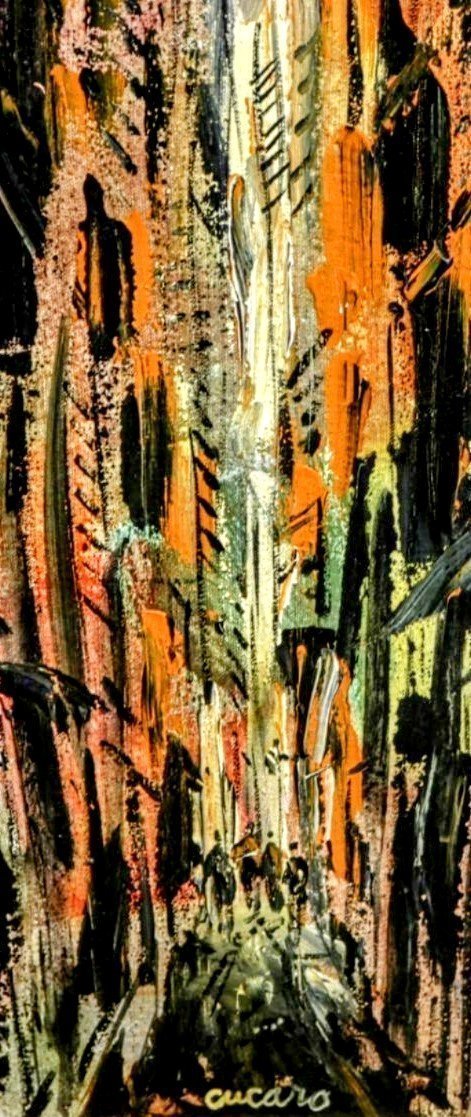 Tangerine, tangerine
Living reflections from a dream
I was her love, she was my queen
And now a thousand years in-between. #Cucaro 
#artshare #art #artwork #artlovers #SF #Artforum #Artnet #midcentury #1960s  #abstractart #artbots  #artistcommunity #artistcornerTS #ArtistOnX