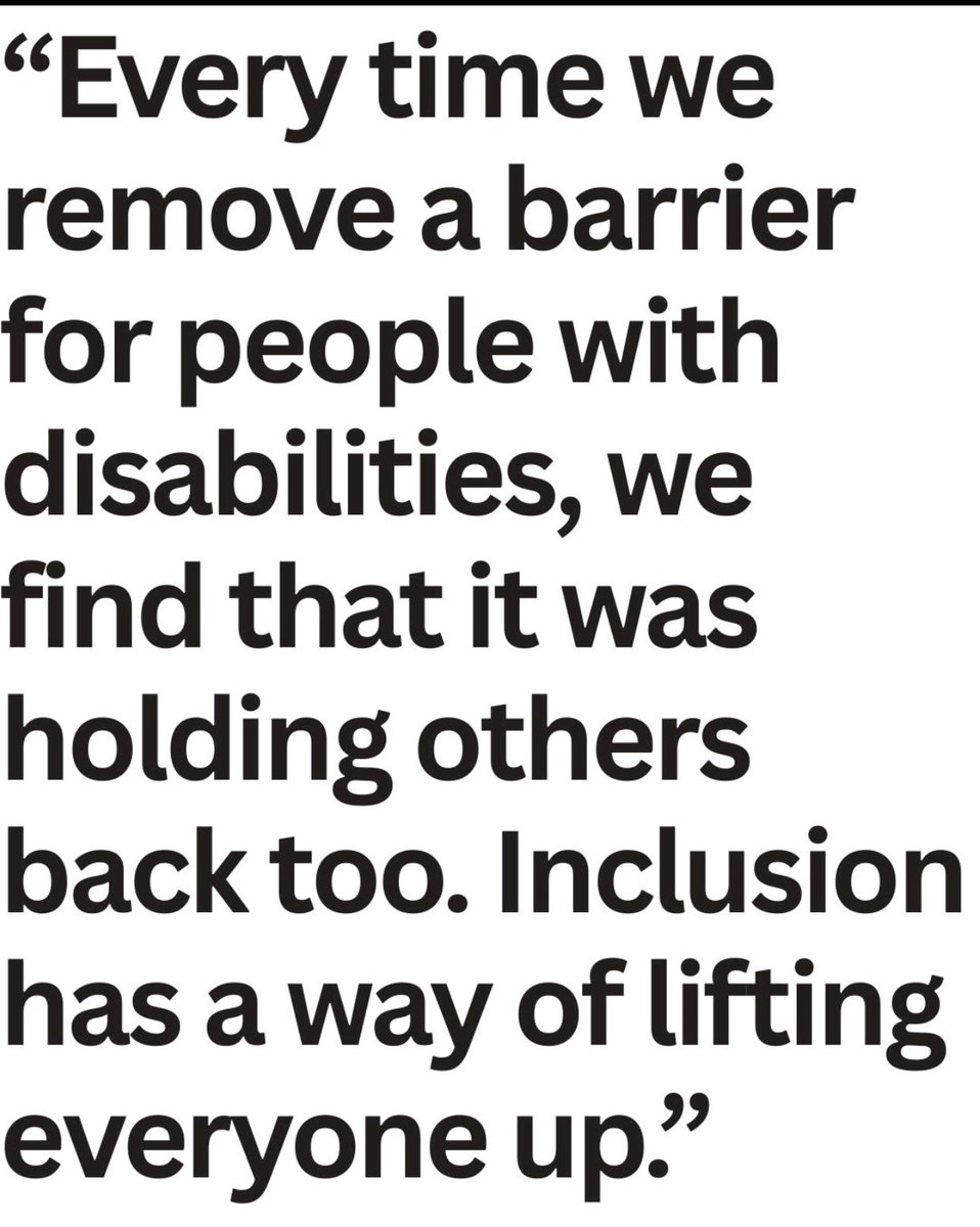 puneetsinghal22's tweet photo. “Every time we remove a barrier for people with disabilities, we find that it was holding others back too. Inclusion has a way of lifting everyone up.”

#Disability #SDGs #WeAreBillionStrong #Equity #Accessibility #AXSChat #Neurodiversity https://t.co/az7Sp1YmDQ