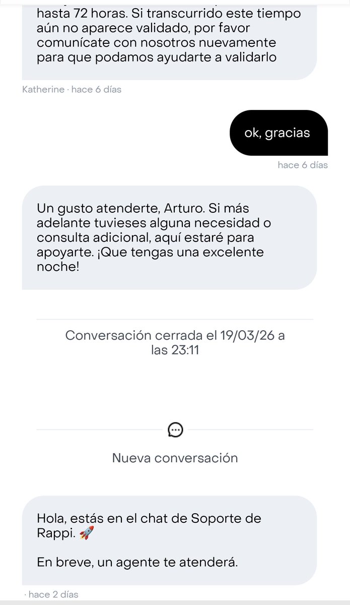 artjimboc's tweet photo. @RappiMexico Hola, el jueves pasado (19 de marzo) hice un pedido en el que me tenían que dar el 50% de cashback en créditos, y no me los dieron. Lo reporté en la aplicación y me dijeron que esperara 72 horas, después de 72 les volví a escribir y ahora van 2 días sin que me contesten nada.... https://t.co/9enSU2KXCI