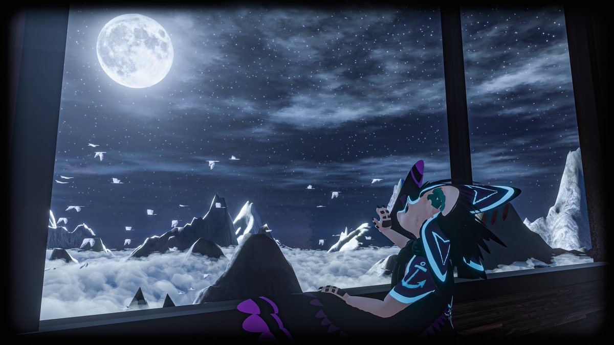 nauktern's tweet photo. I yearn for the skies and space, despite my grounding in reality, wishing to spread my wings and fly into the night~

#Avali #VRChat #VRChatPhotography #Spirivali #Furry https://t.co/Cn4IAgLhWt