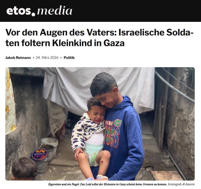 RobertJLorenz's tweet photo. Niemals zuvor gab es einen Staat der so grausam ist wie ISRAEL !
Israelis foltern arabische Kleinkinder mit brennenden Zigaretten und hauen ihnen Nägel in ihre Körper !
Ich hasse ISRAEL für IMMER !
#Iran #Gaza #Kuba #Trump #Lanz #Maischberger #Peymann #Nuhr #Glas #Berben https://t.co/dzGummp9aC