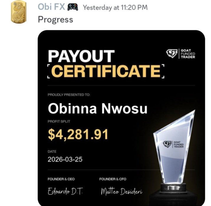 Onwuka | Goat Funded Trader Support tweet media
