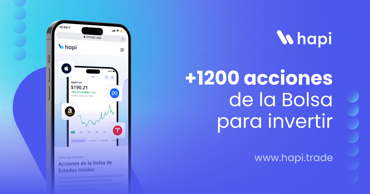 konuquito's tweet image. ¿Vives en Latinoamérica y quieres empezar a invertir en la bolsa de EE. UU.? 🚀 Te recomiendo Hapi. Es una app súper fácil de usar, 100% segura e intuitiva. ¡Ideal para dar tus primeros pasos como inversionista! Empieza aquí: tinyurl.com/mtbn42dd #HAPI #HAPIAPP @hapiapp_