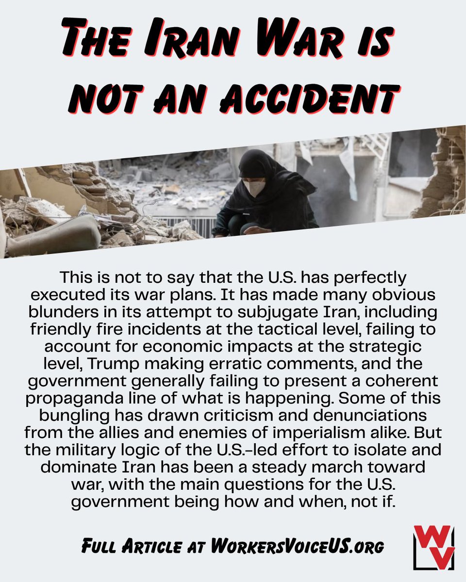 WorkersVoice_US's tweet photo. https://t.co/kO1QmCo1V9
#IranWar‌ https://t.co/Q5nQi7M6VF