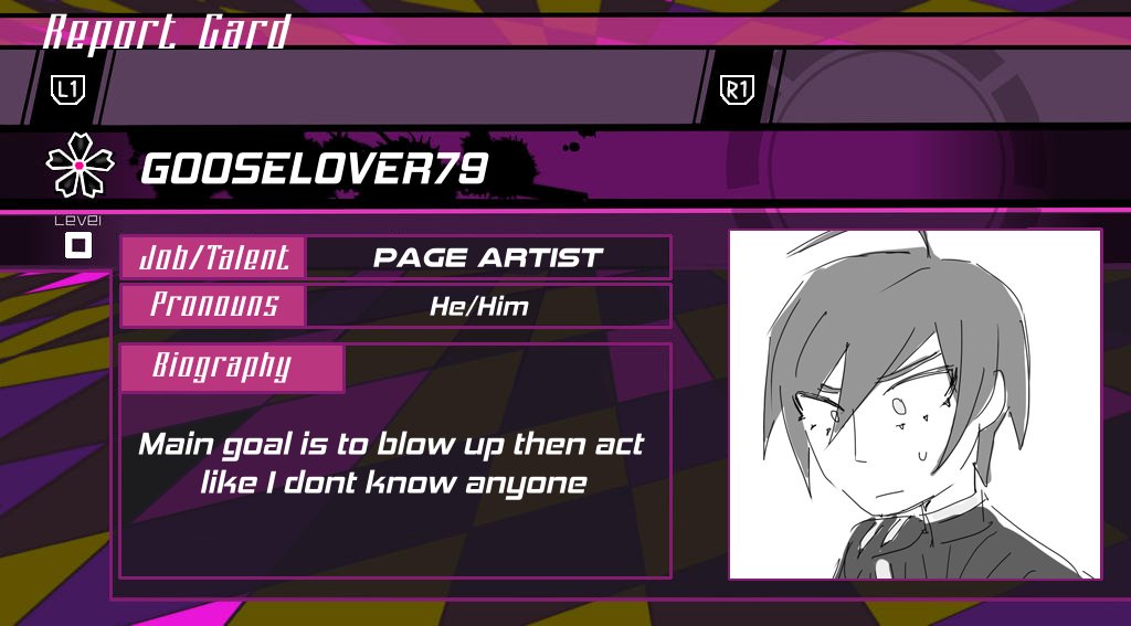 Spotlight on <a href="/gooselover79/">Cream of mushroom soup</a>, one of our groovy page artists for The Lies That Bind Us: A #SaiOuma Zine!