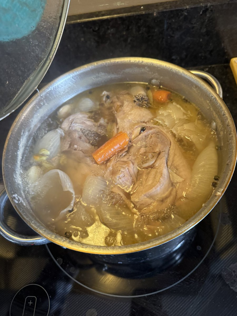 I made some deconstructed Xiaolongbao soup with fresh bone broth. I should be feeling better in no time 🤒