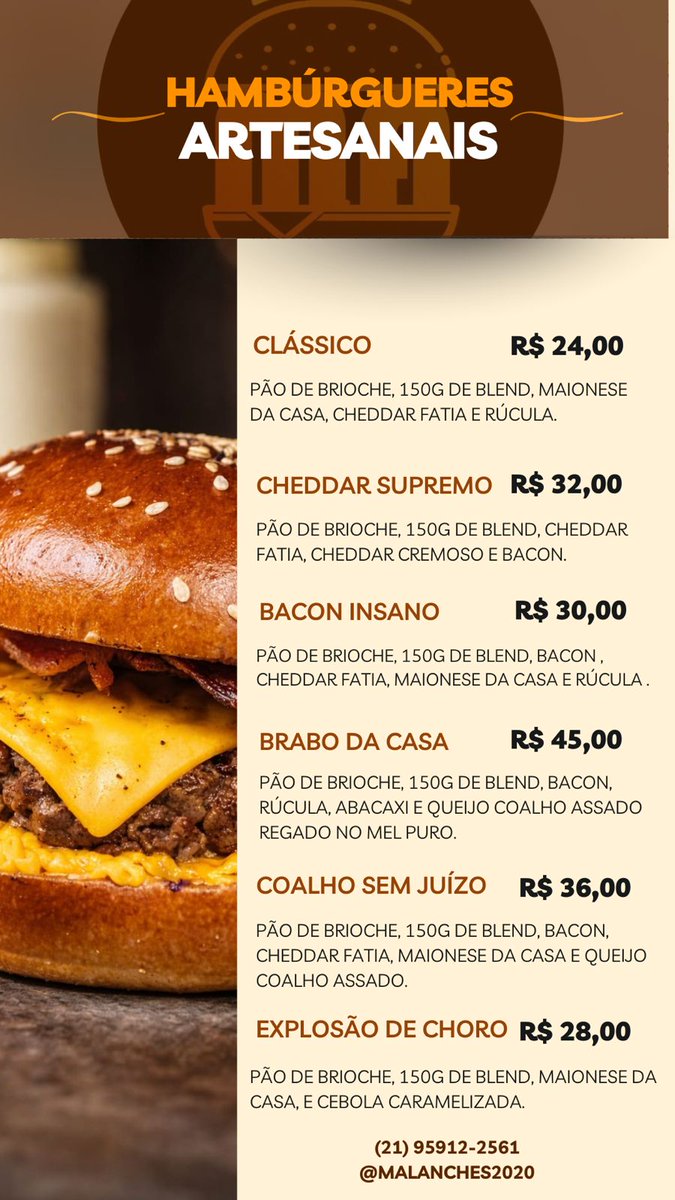 Prazer, M.A LANCHES! 
O MAIS GOSTOSO DA AREA.