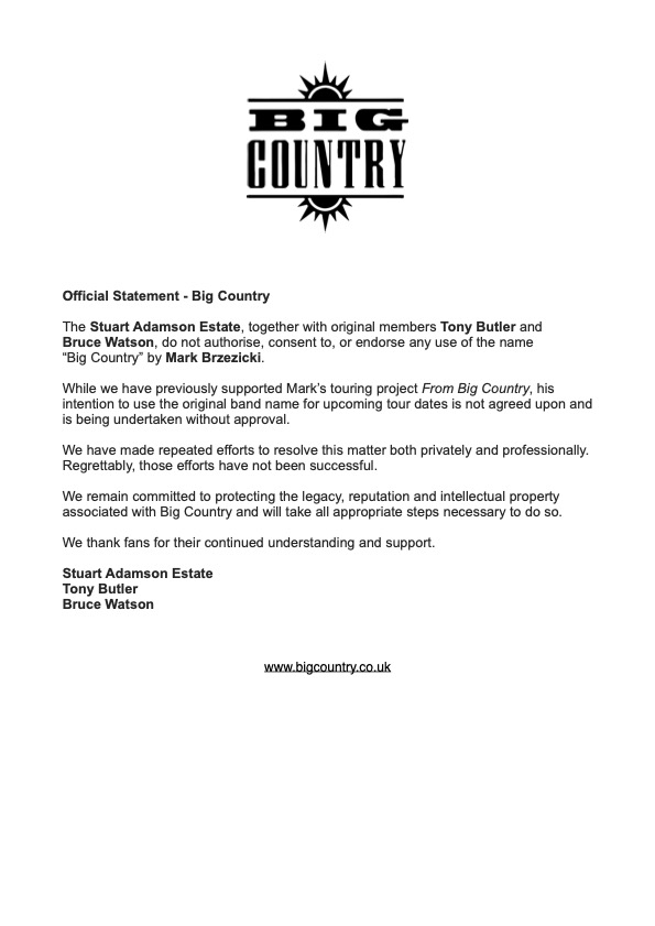 Big Country tweet media