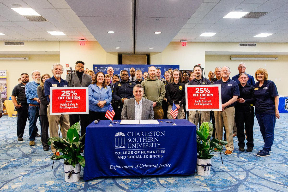 Charleston Southern University is increasing its tuition discount for first responders and public safety personnel from 20% to 25%, school officials announced. Read more: bit.ly/4t0cybq